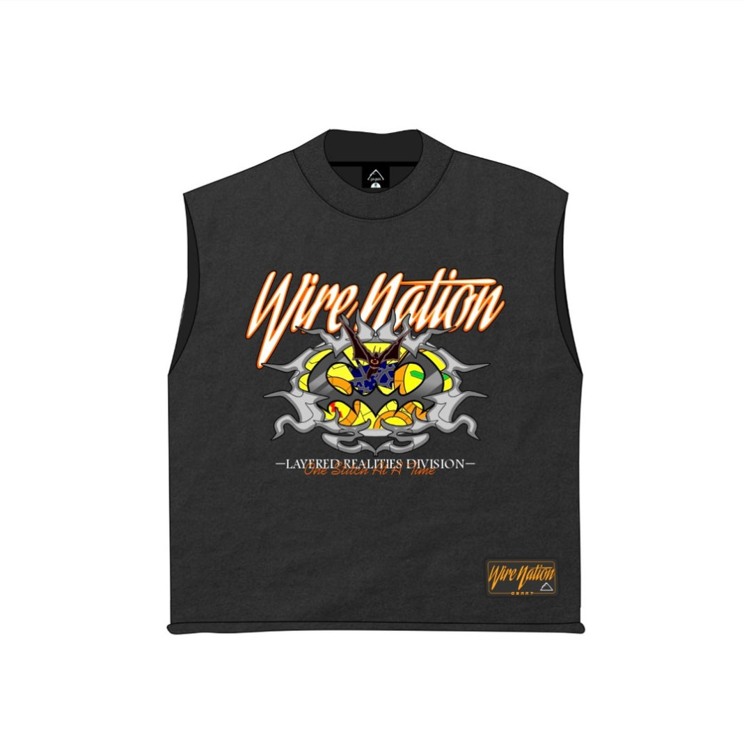 WN “BATSY” Cropped Tanks - Grey