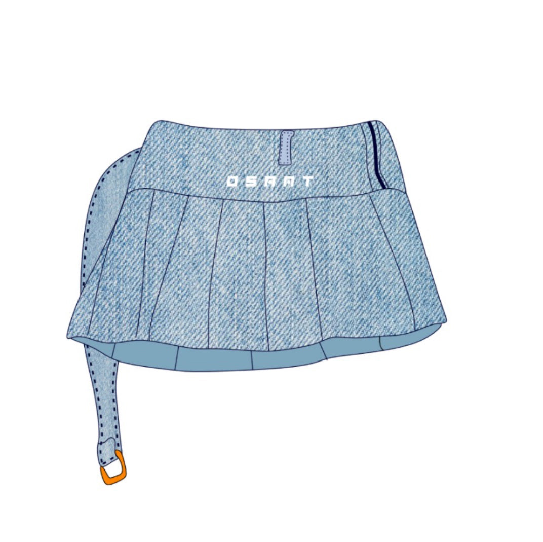 WN Denim Mini Skirt – Blue