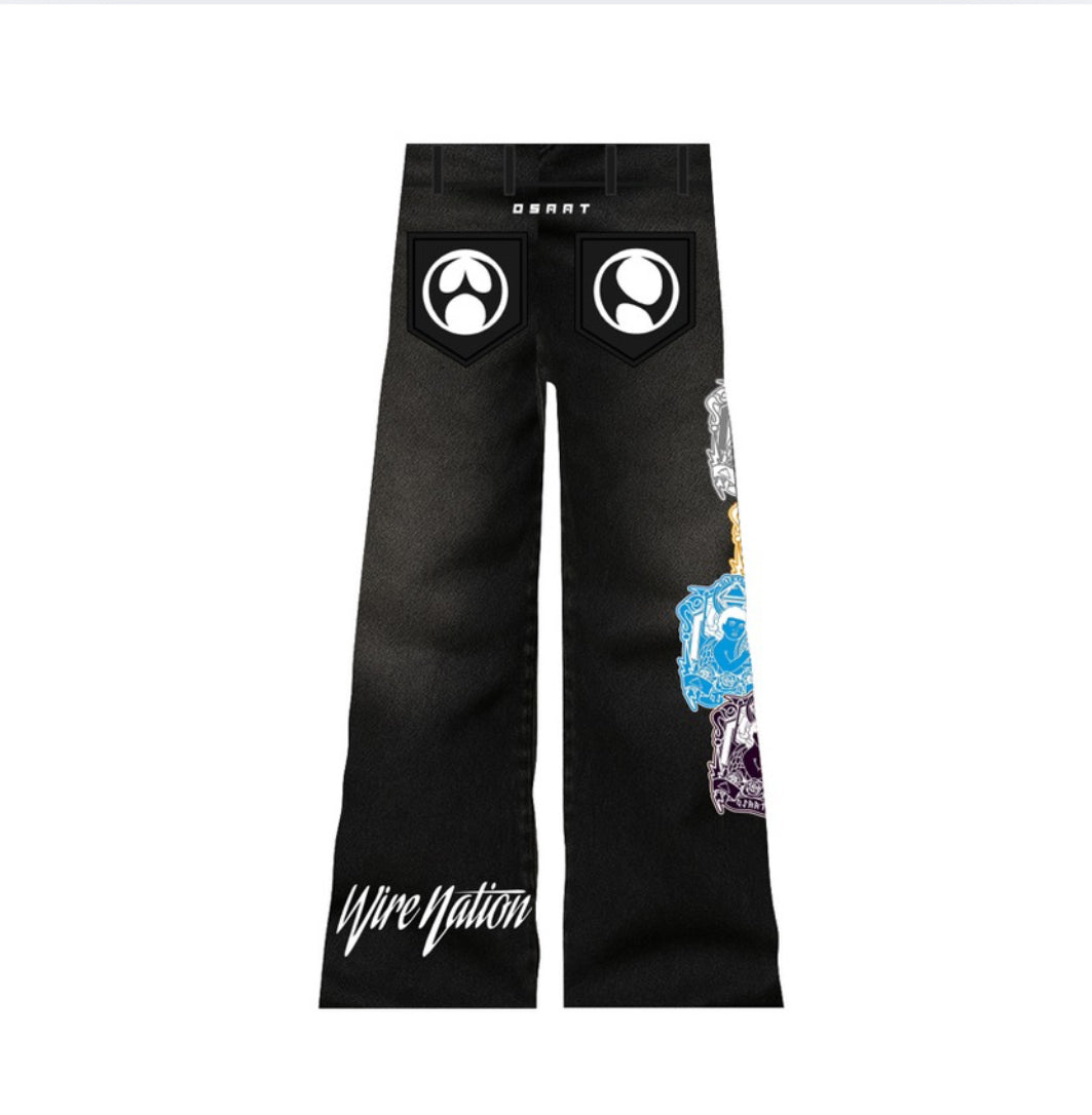 WN St.Cronos Gothic Fit Denim – Black